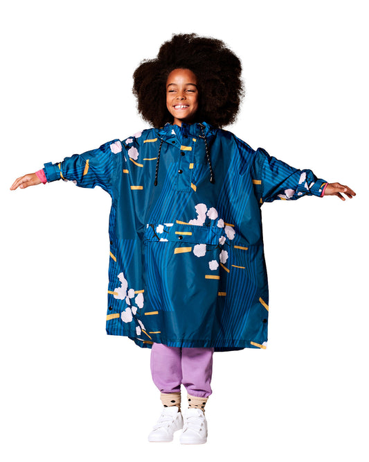 Kids Rain Poncho Japanese Blossom