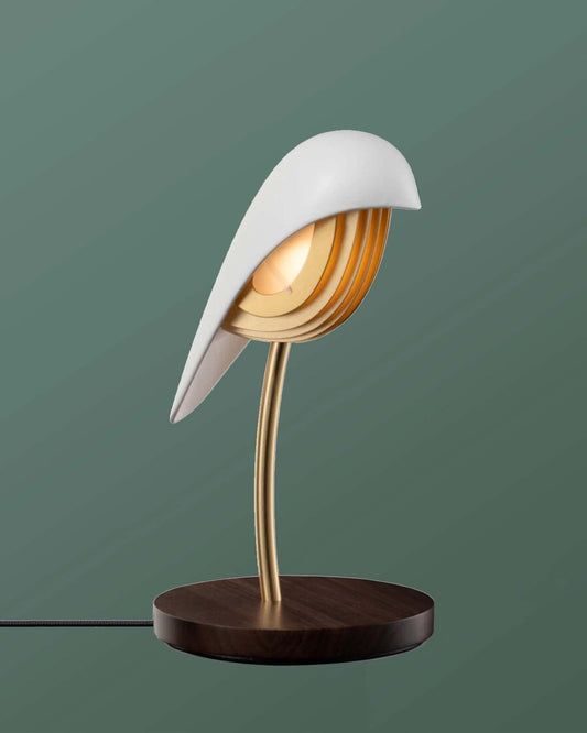 Desk Lamp BIRD Ivory White