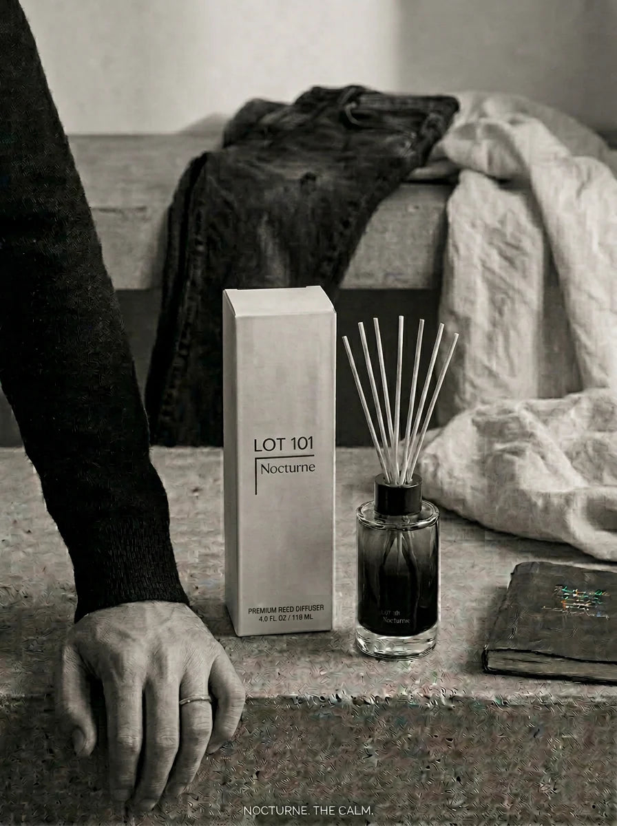 Nocturne Reed Diffuser - Amber, Cardamom & White Leather (4oz)