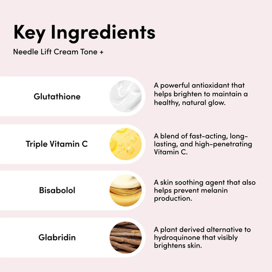 Needle Lift Cream Tone+ With 1,000,000 Micro-Spicules