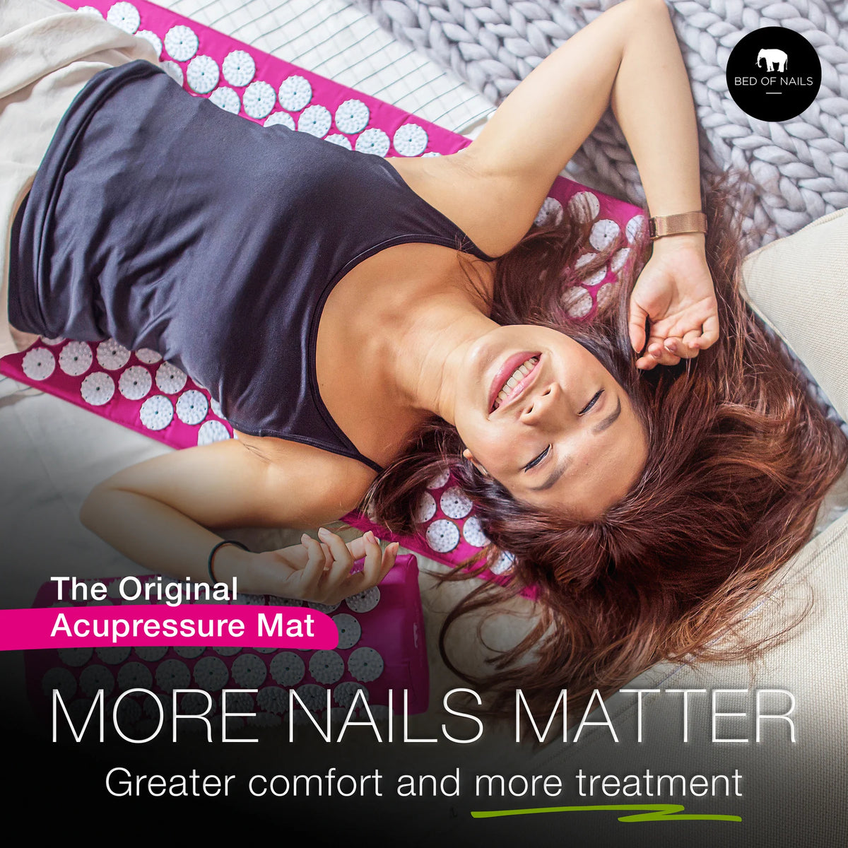 Acupressure Mat By Bed Of Nails