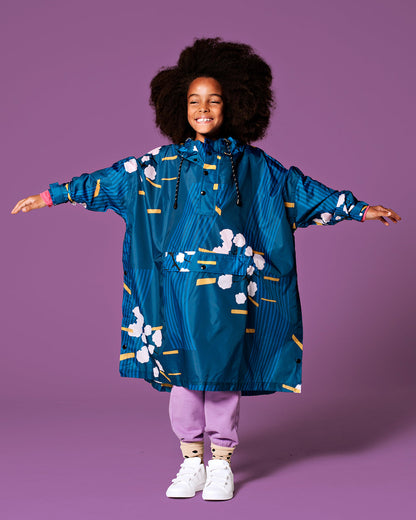 Kids Rain Poncho Japanese Blossom