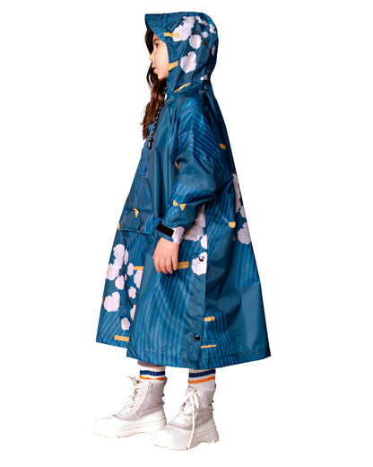 Kids Rain Poncho Japanese Blossom