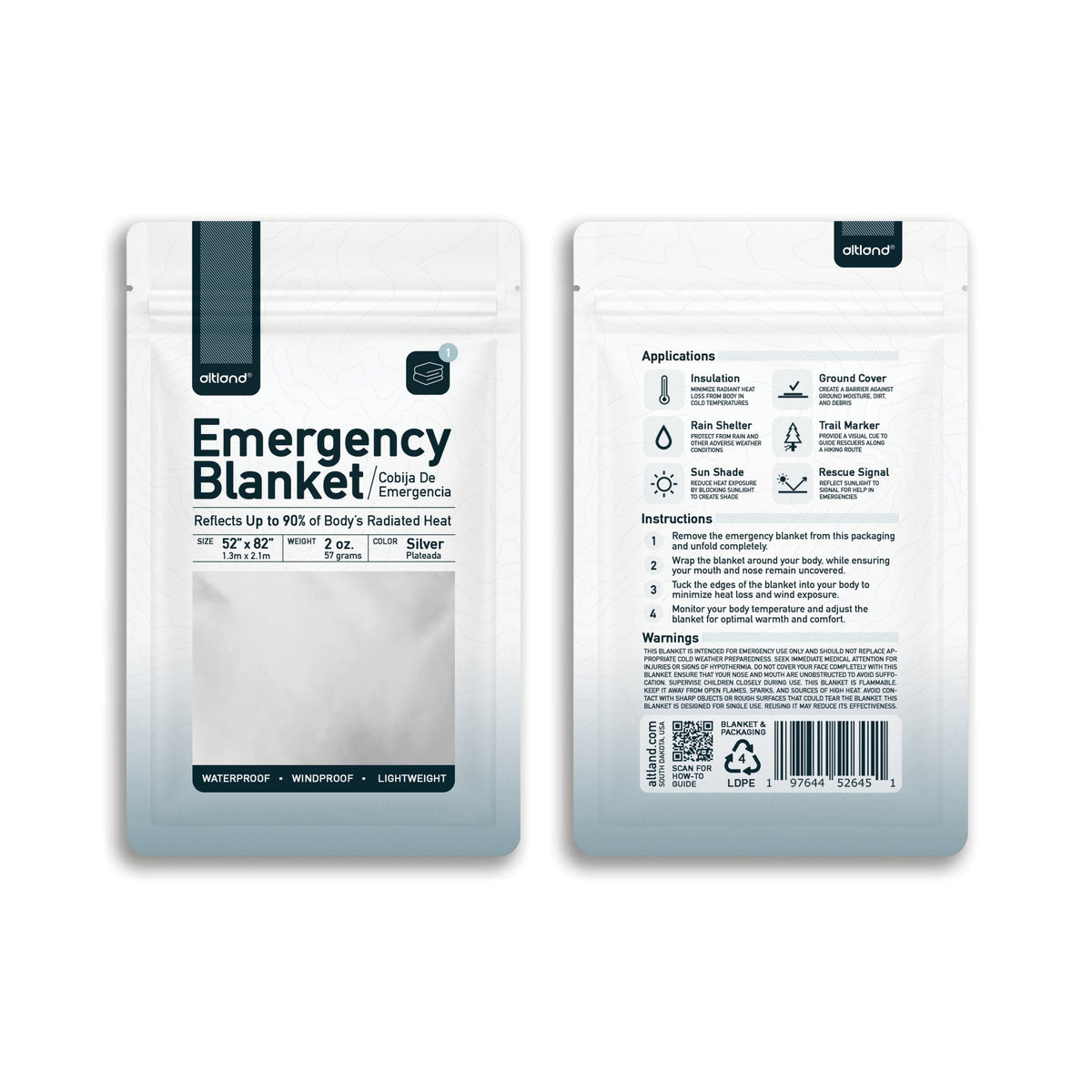 50 Pack of Emergency Blankets