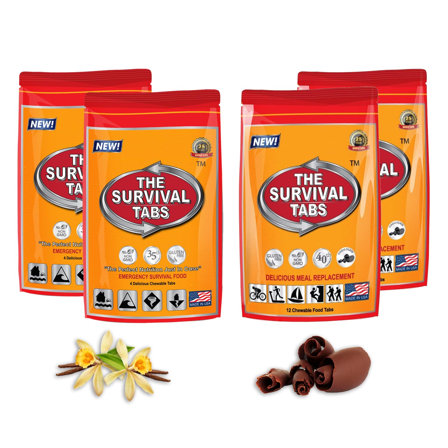 Survival Tabs 8-Day Emergency Food Supply – 96 Tabs
