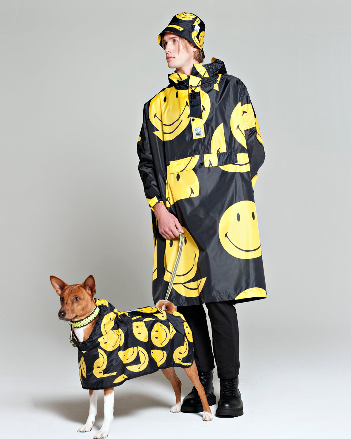 Dog Rain Poncho All Smiles x Smiley