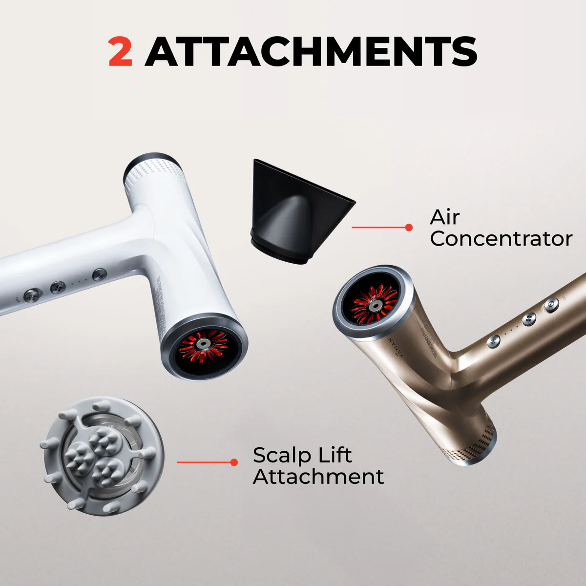 Advanced 3-in-1 Blow Dryer + Scalp Massage With QUIET TECHNOLOGY