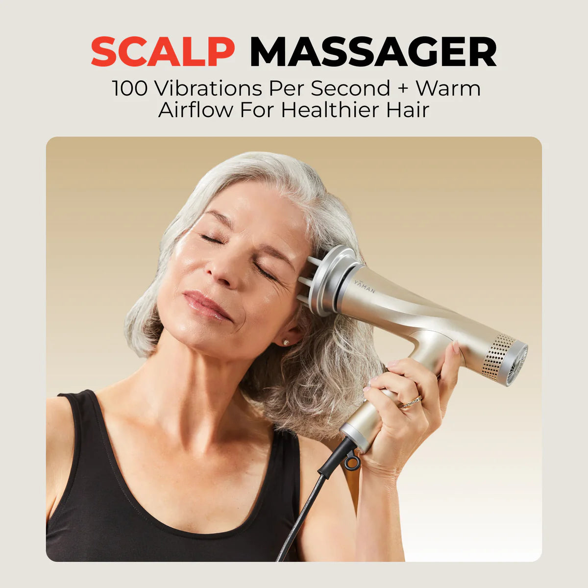 Advanced 3-in-1 Blow Dryer + Scalp Massage With QUIET TECHNOLOGY