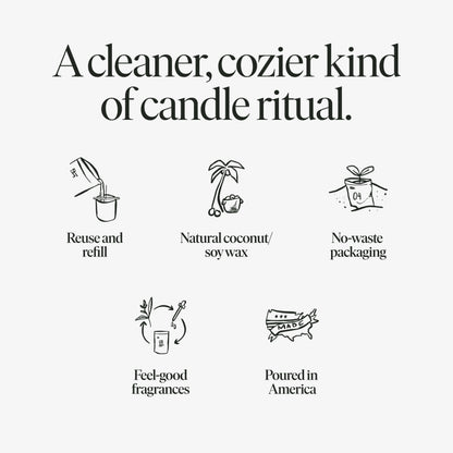 Scent No.4 Candle Refill Kit: Eucalyptus, Basalm Fir, Wild Berries