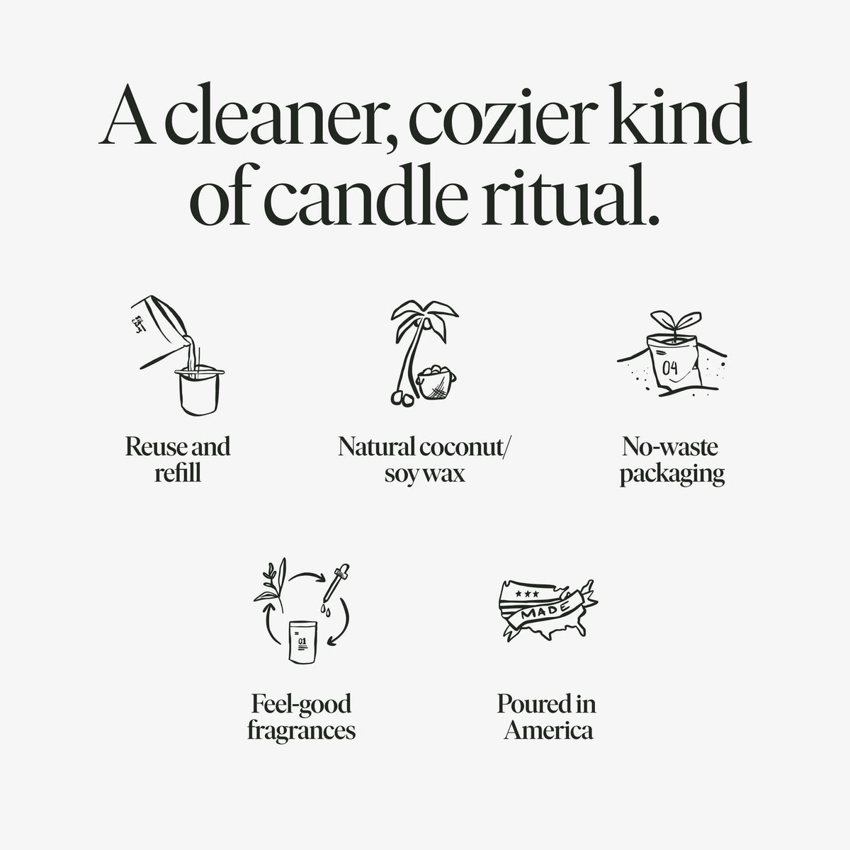 Scent No.5 Candle Refill Kit: Clove, Lavender, Cedarwood