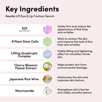 Needle Lift Eye & Lip Contour Serum: Lift & Plump The Undereyes & Lips