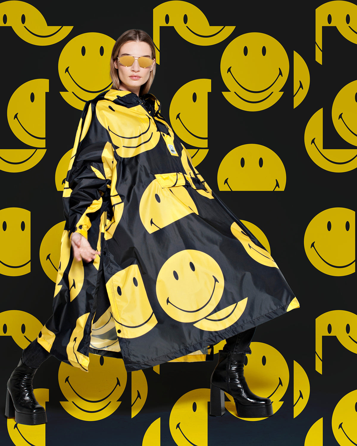 Rain Poncho All Smiles x Smiley