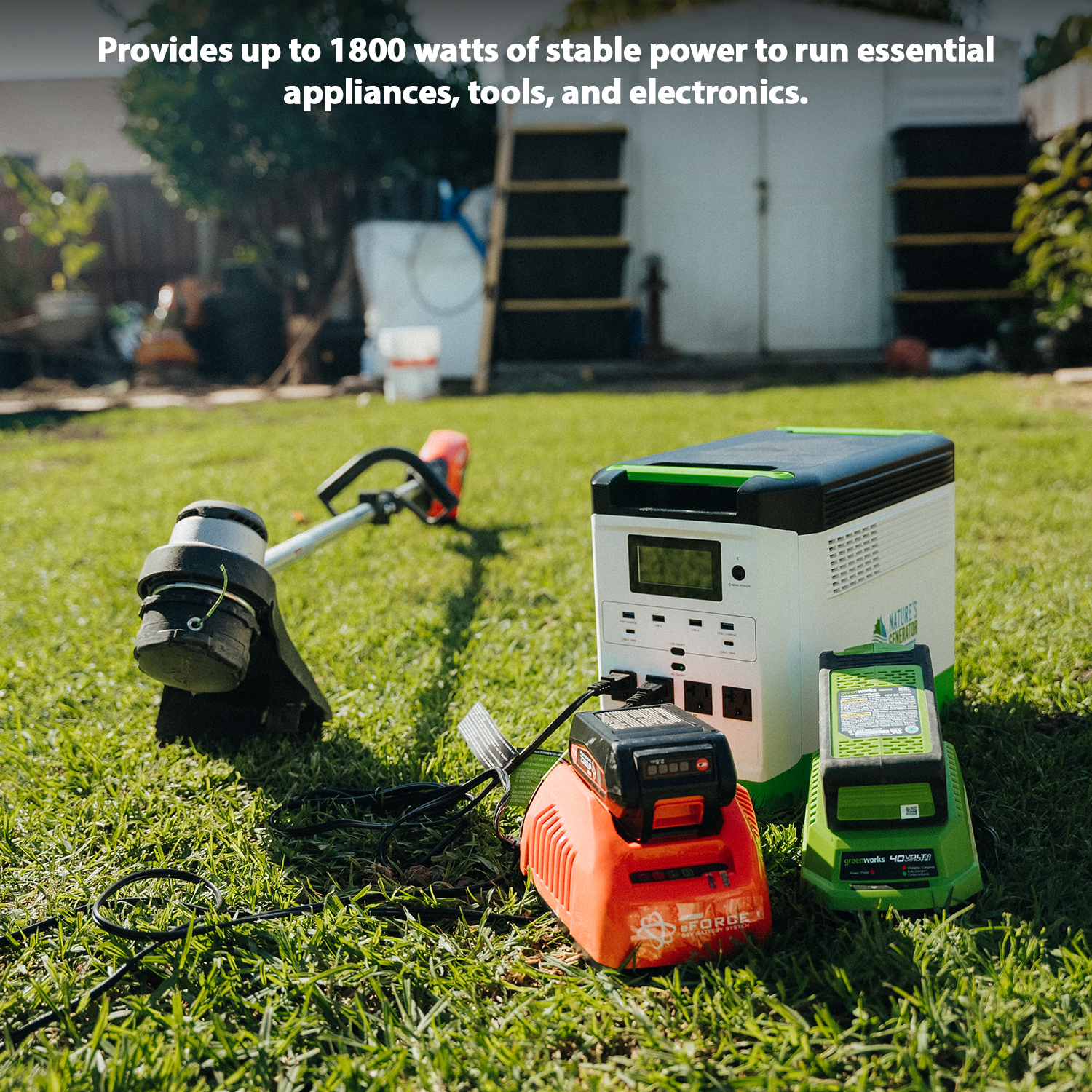 High Capacity Expandable Lithium 1800 Power Station Rechargeable With Solar Power