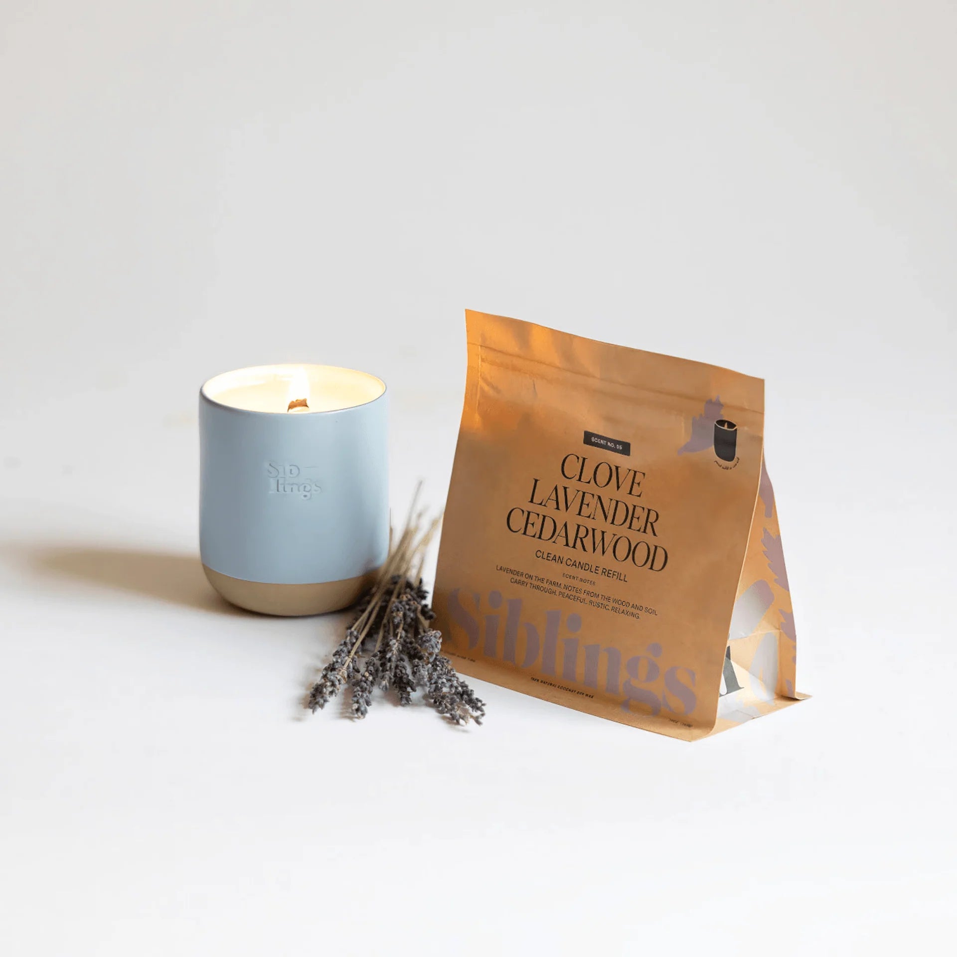 Scent No.5 Candle Refill Kit: Clove, Lavender, Cedarwood