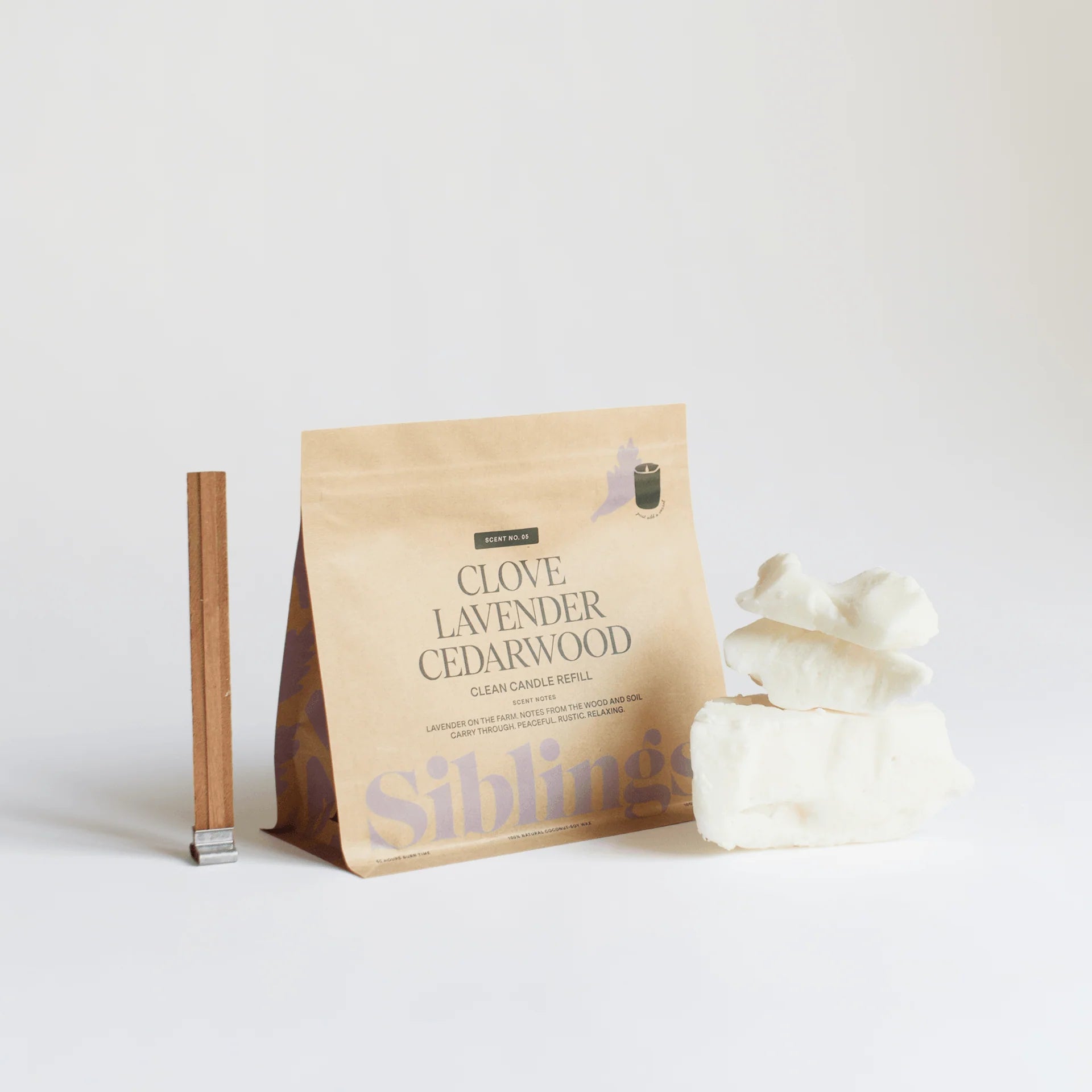 Scent No.5 Candle Refill Kit: Clove, Lavender, Cedarwood