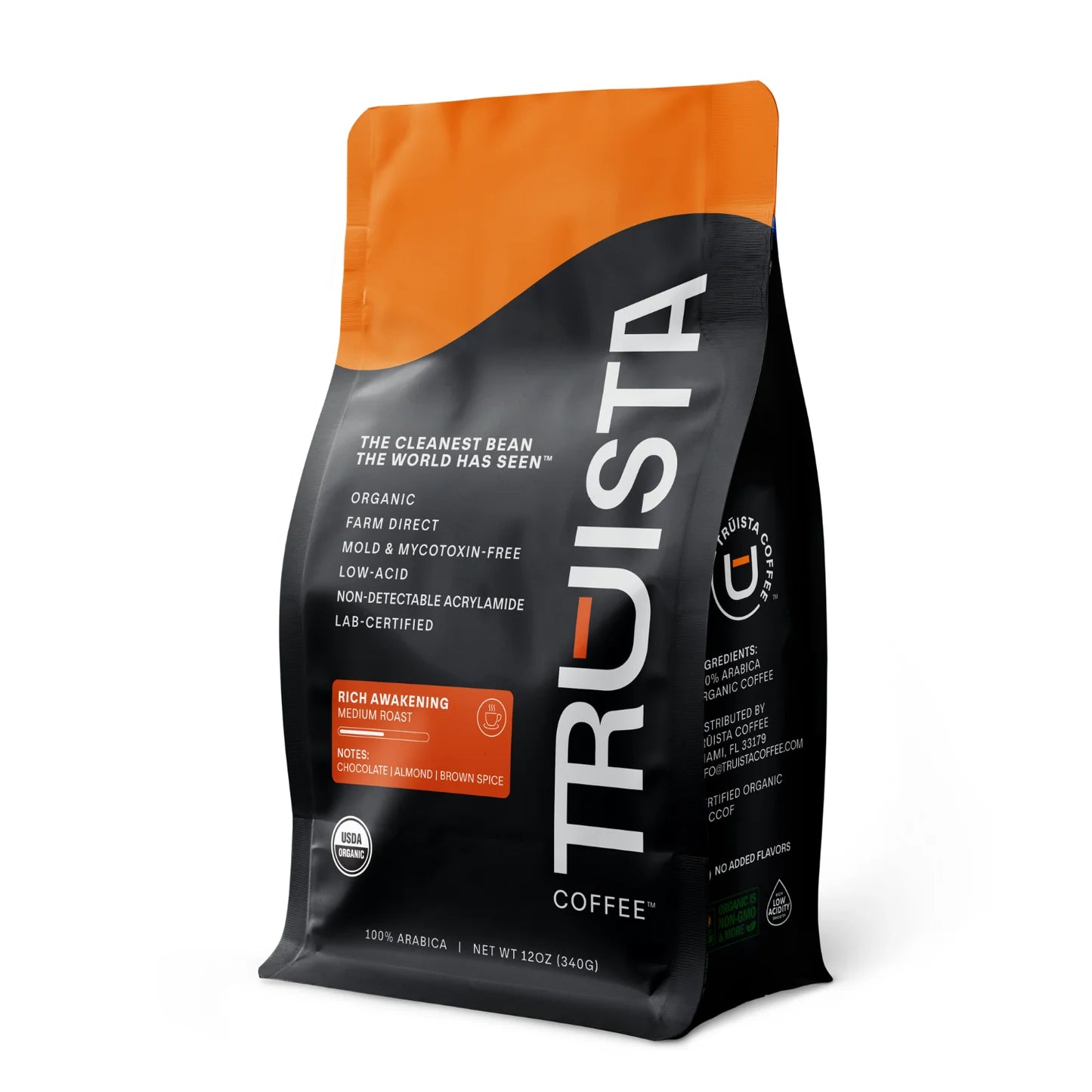 TRUISTA RICH AWAKENING ACRYLAMIDE FREE COFFEE, 12 oz