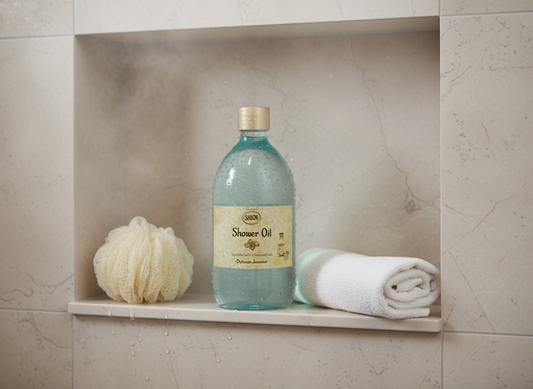 Shower Oil: Delicate Jasmine Fragrance 17.5 oz (500mL)