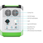 High Capacity Expandable Lithium 1800 Power Station Rechargeable With Solar Power